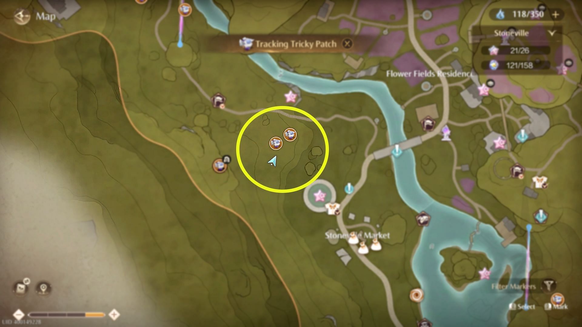 You can find two Spear Sacks at this location (Image via Sportskeeda Gaming/Infold Games)